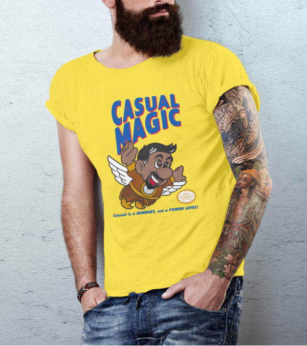 CASUAL MAGIC Casual Is A MINDSET Not A POWER LEVEL Coalescece Seal T-Shirt