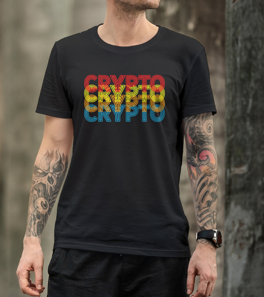 Crypto Neon Reflection T-Shirt