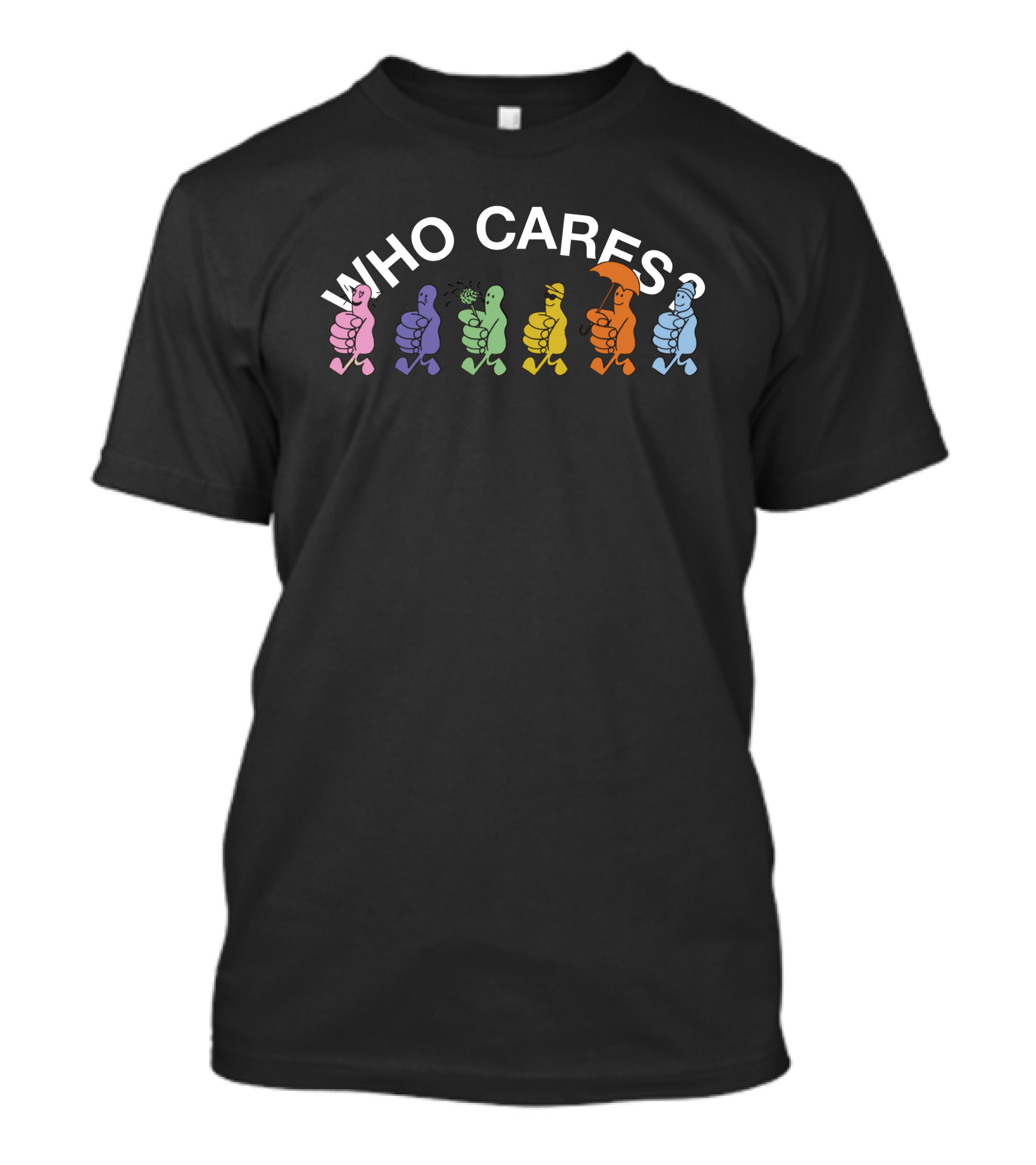 Rex Orange County Who Cares Colorful Cartoon Thumbs T-Shirt