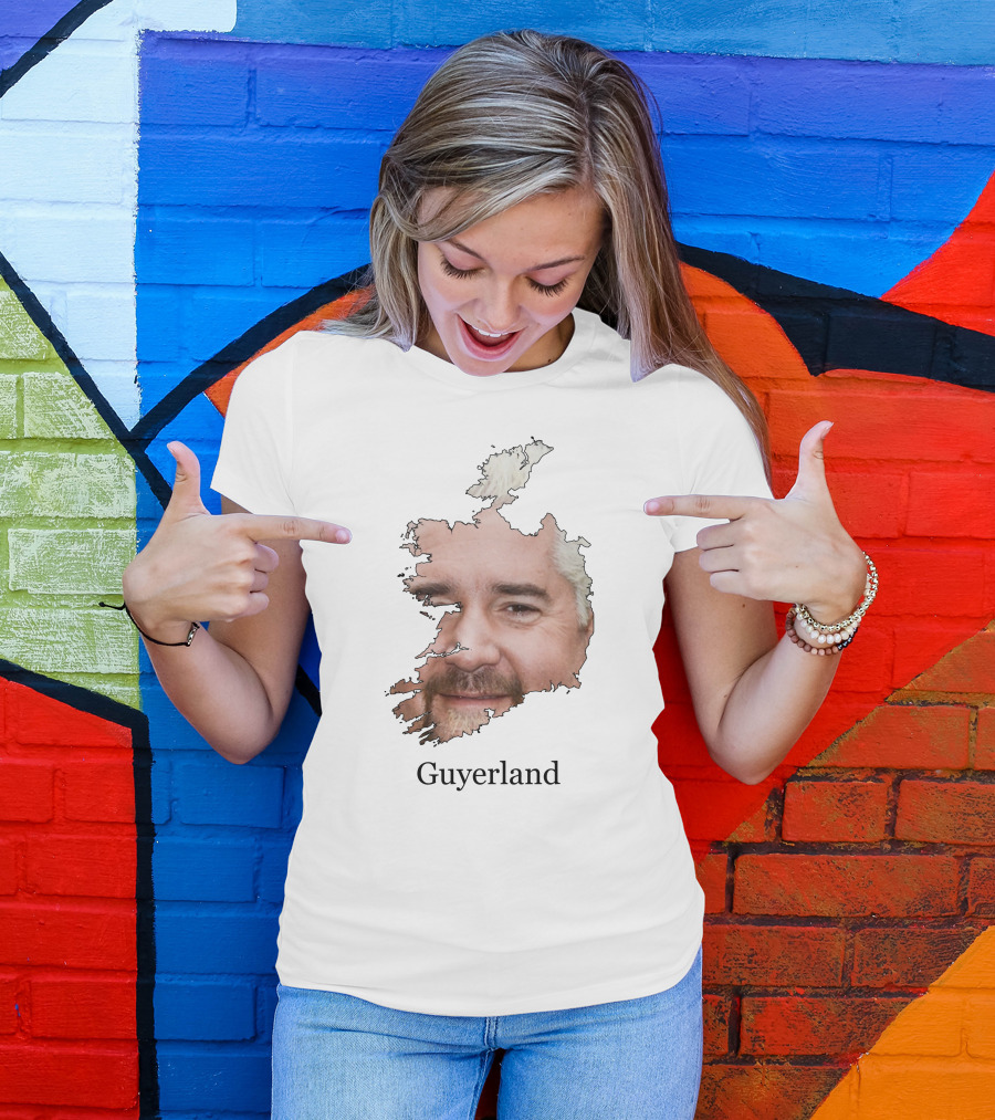 Flavortown Guyerland Map Face T-Shirt