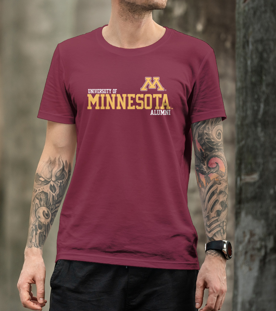 University Of Minnesota Alumni Bold Gold Maroon Iconic Collegiate T-Shirt