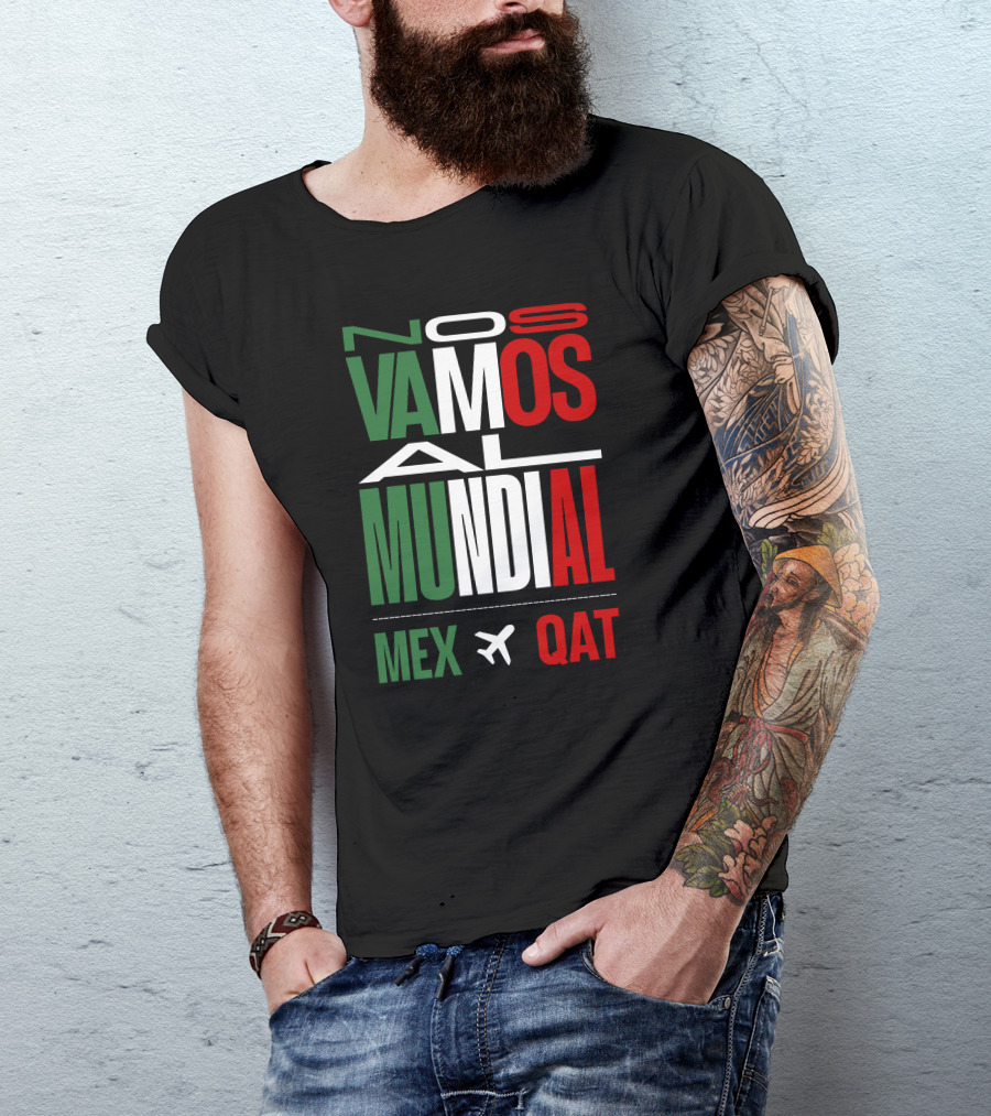 Nos Vamos Al Mundial Mex Qat Airplane T-Shirt