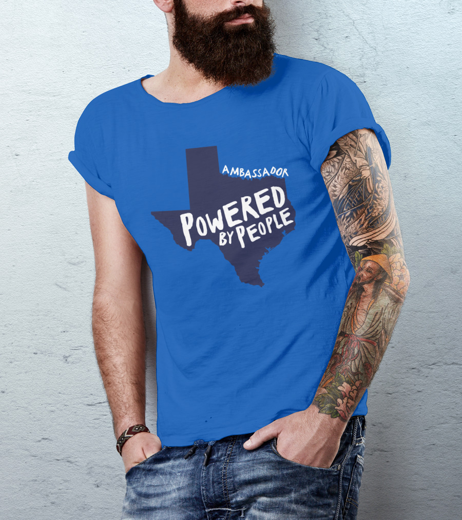 Ambassador Powered By People Texas Map T-Shirt