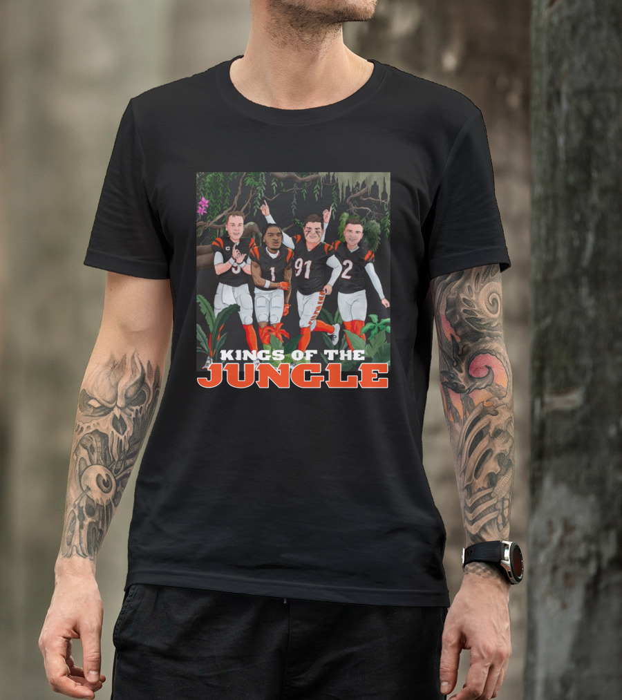 Big Cat Kings Of The Jungle Football Team Players T-Shirt