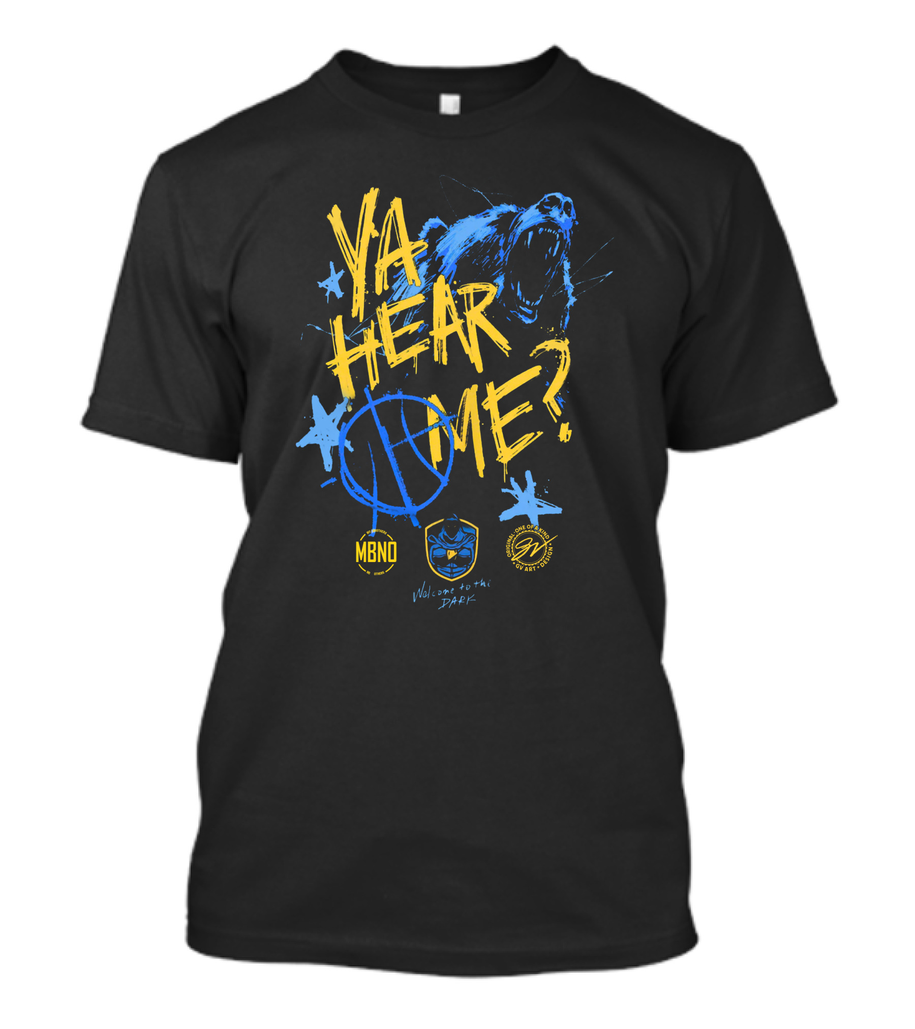 Ya Hear Me? Memphis Welcome To The Dark MBNO Basketball Bear T-Shirt