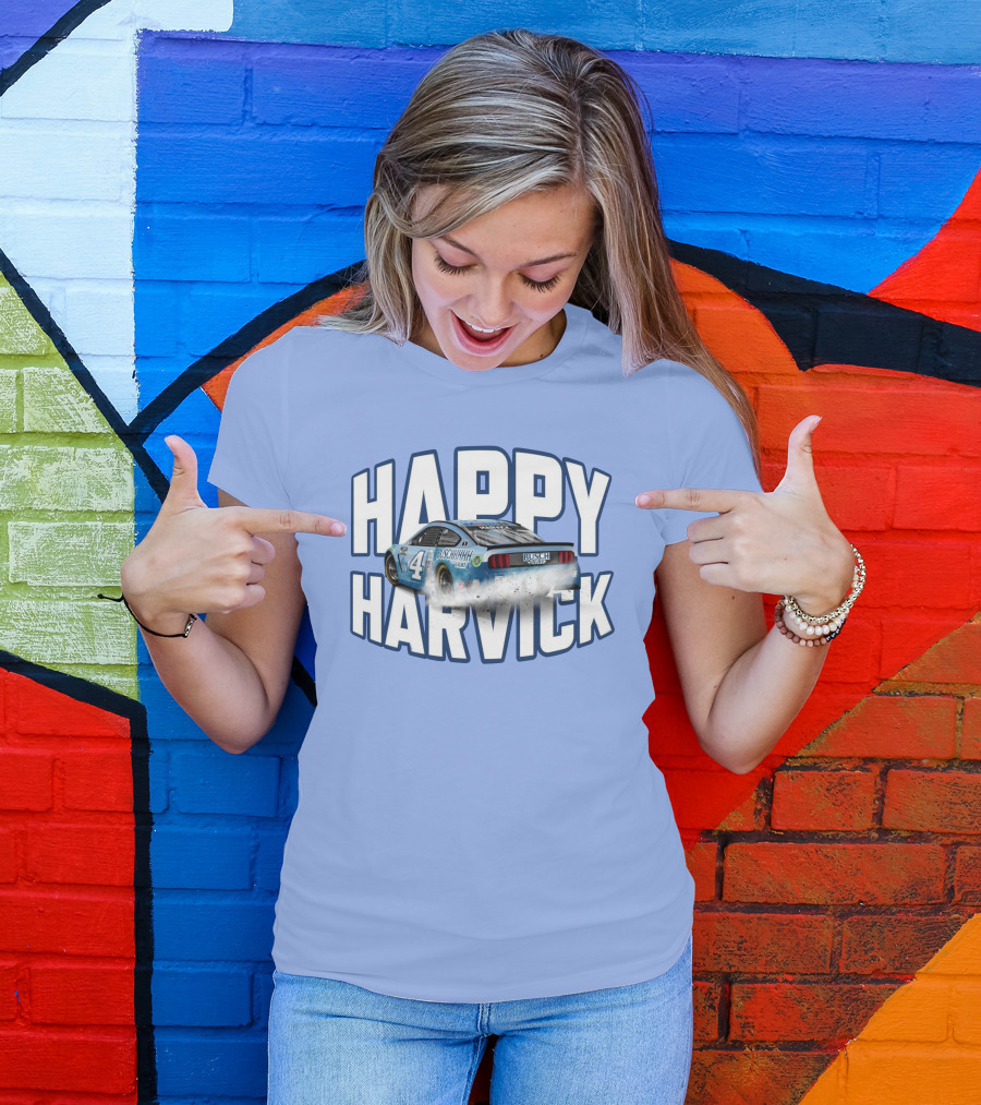 Busch Light Happy Harvick Racing Car Number 4 T-Shirt