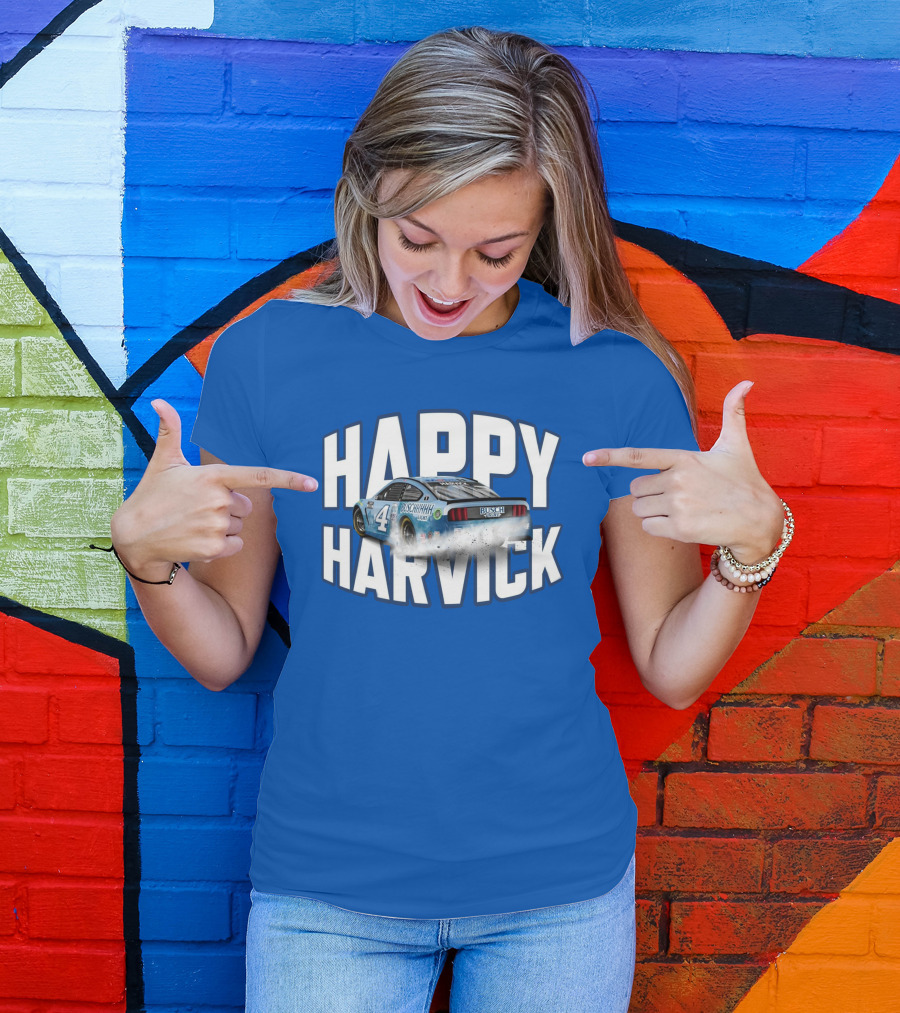 Happy Harvick Busch Racing Car Number 4 T-Shirt