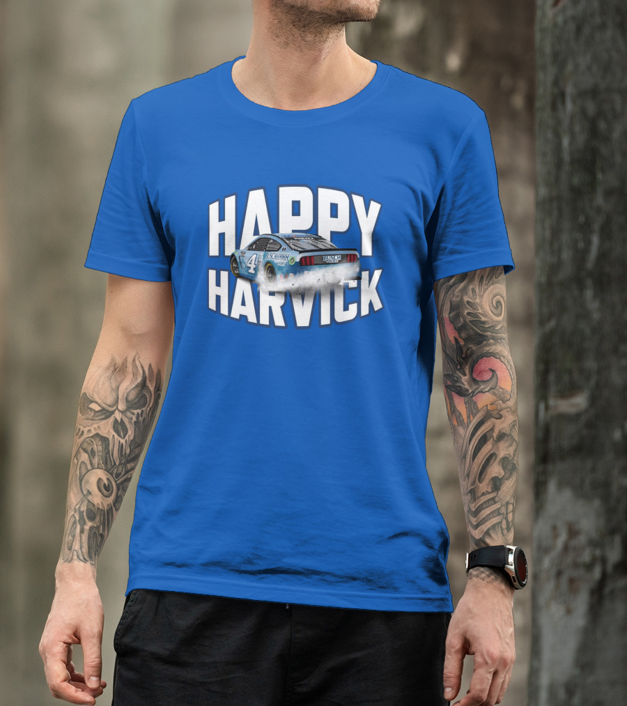 Happy Harvick Busch Racing Car Number 4 T-Shirt