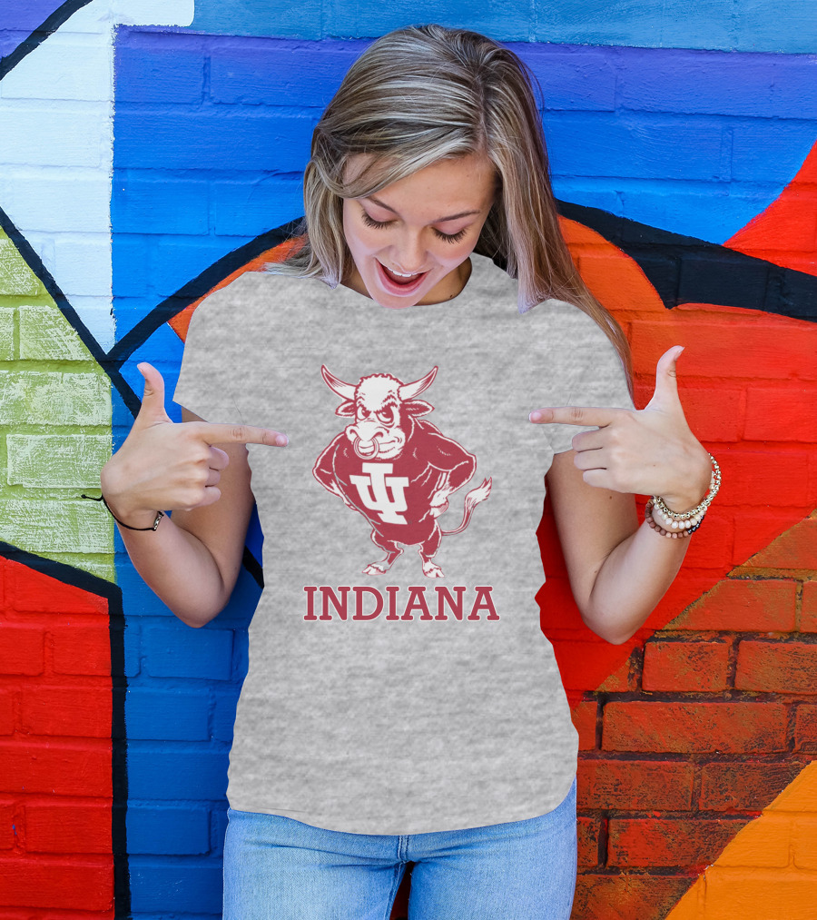 Indiana University Hoosiers IU Bison Mascot Indiana T-Shirt