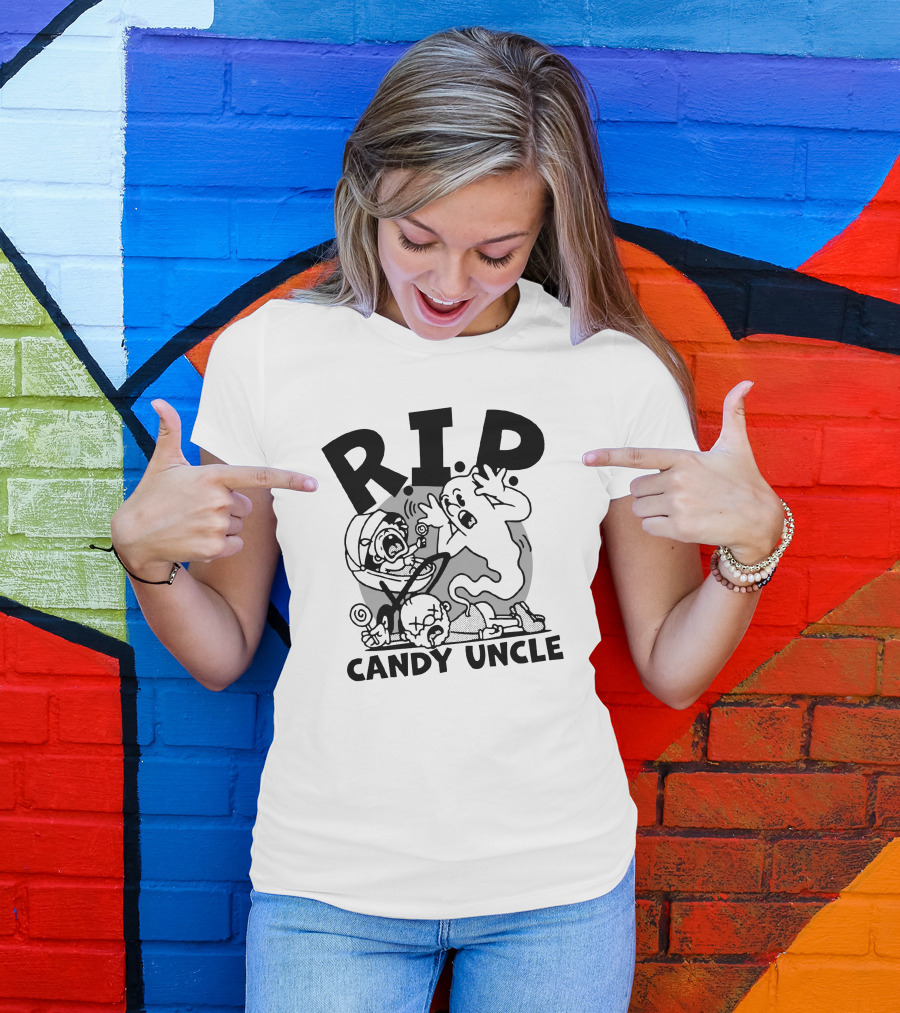 R.I.P. Candy Uncle Distractible Store Ghostly Encounter T-Shirt
