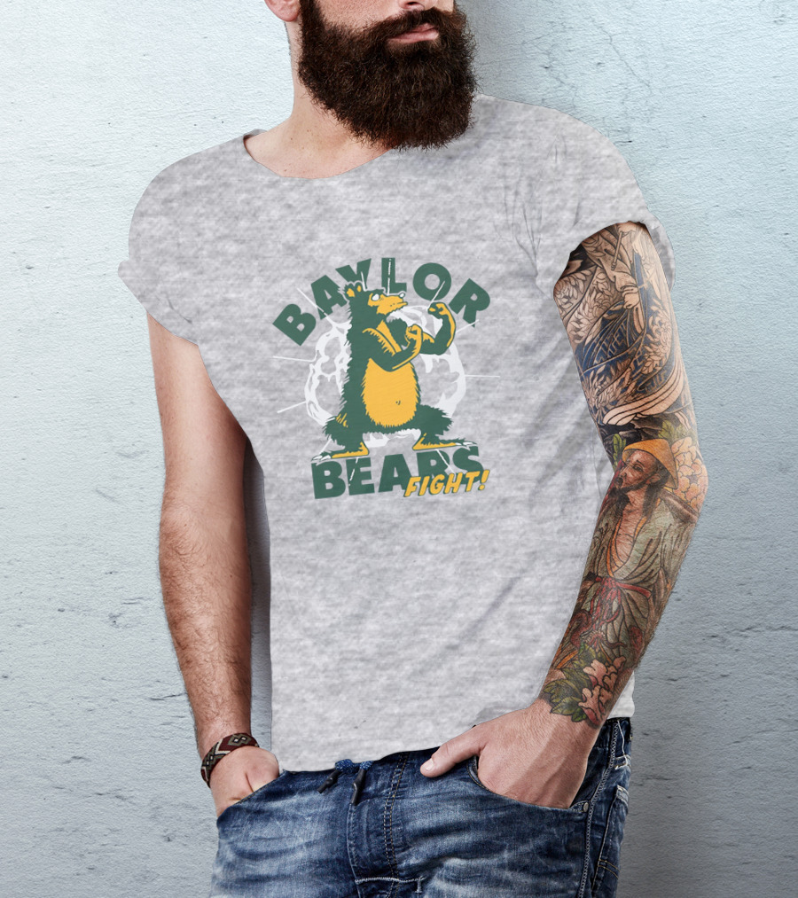 Baylor Bears Fight Vintage Style Homefield Store T-Shirt