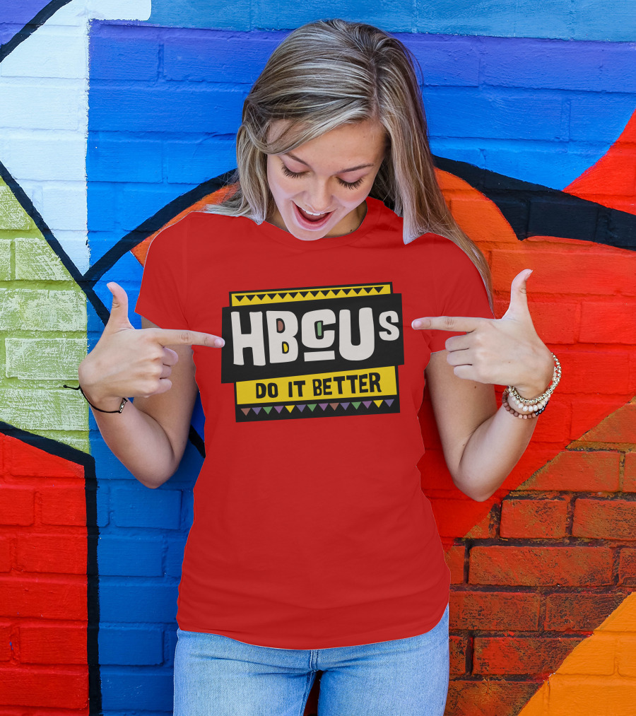 Hbcus Do It Better African Pattern Style T-Shirt