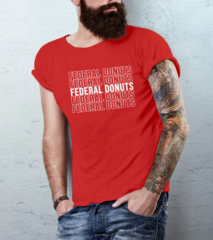 Federal Donuts Pattern Adam Sandler T-Shirt