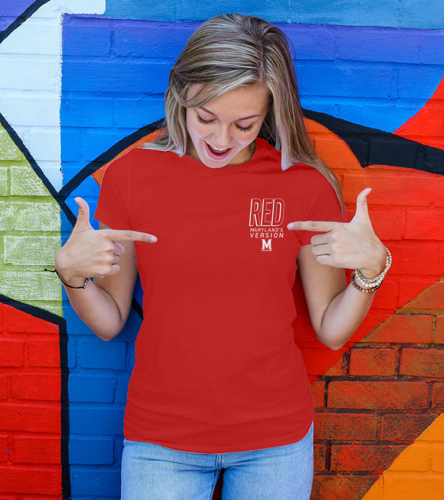 Red Maryland's Version TerrapinHoops M T-Shirt