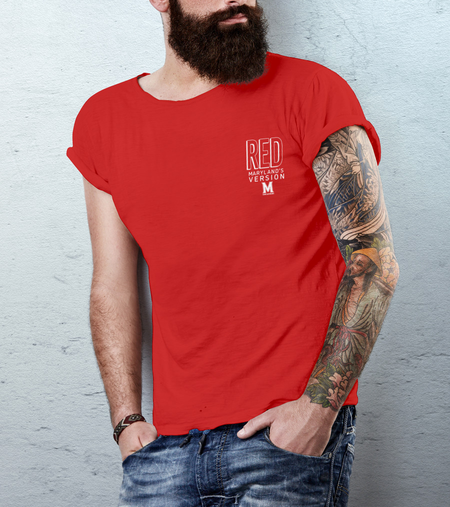 Red Maryland's Version TerrapinHoops M T-Shirt