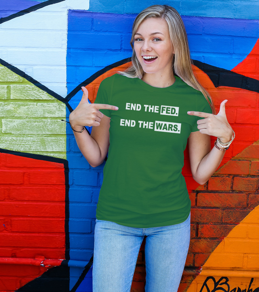 End The Fed End The Wars Shmichard Schmerez T-Shirt