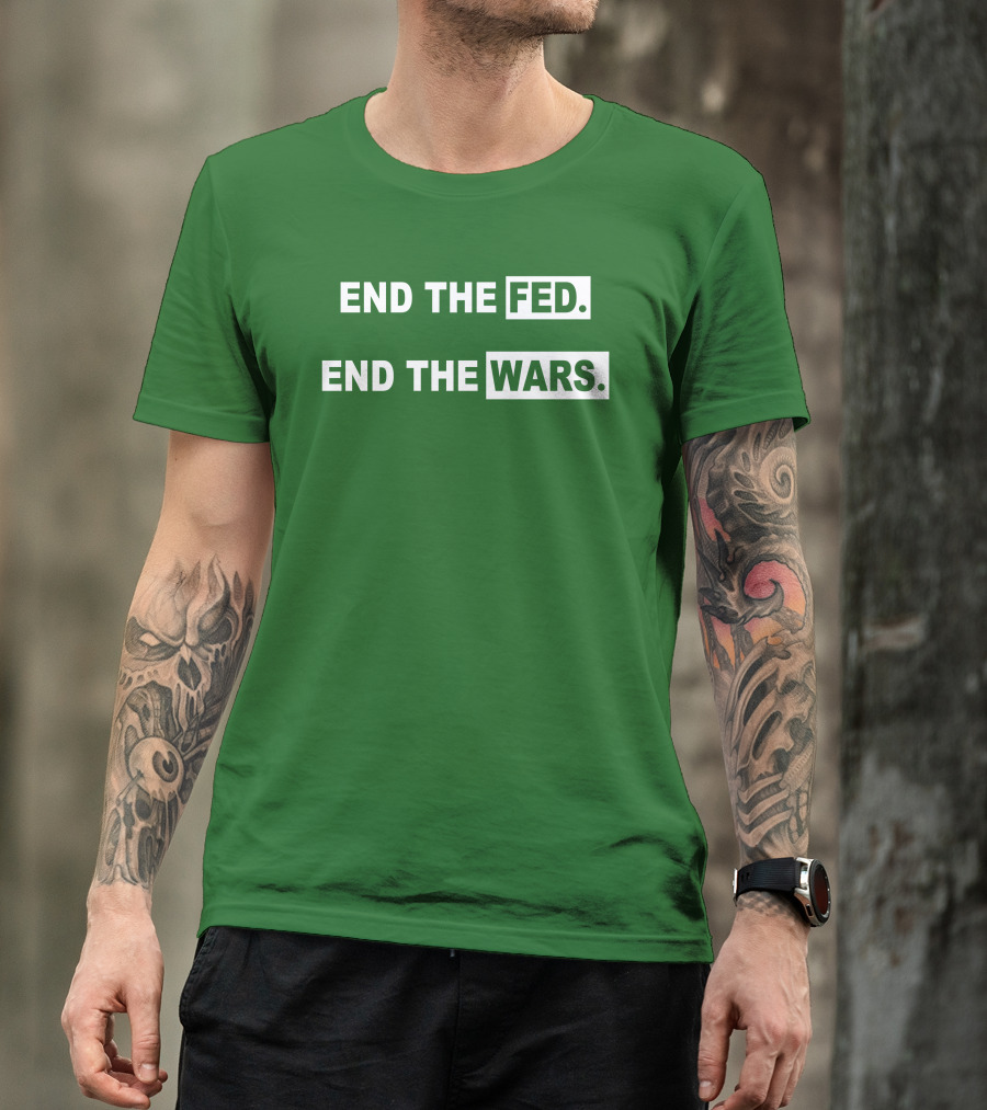 End The Fed End The Wars Shmichard Schmerez T-Shirt