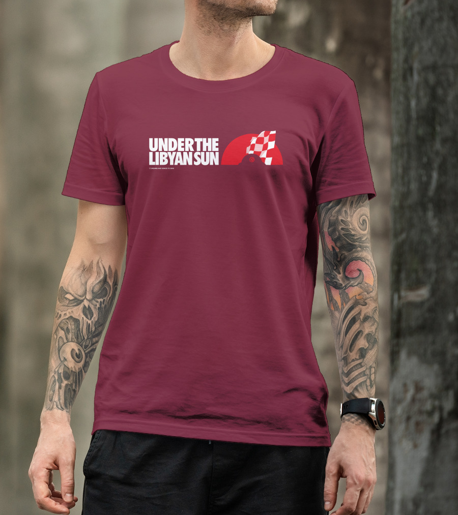 Ste Hoare Under The Libyan Sun Racing Checkered Flag T-Shirt