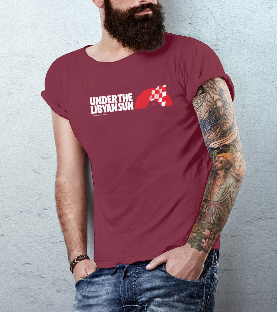 Ste Hoare Under The Libyan Sun Racing Checkered Flag T-Shirt