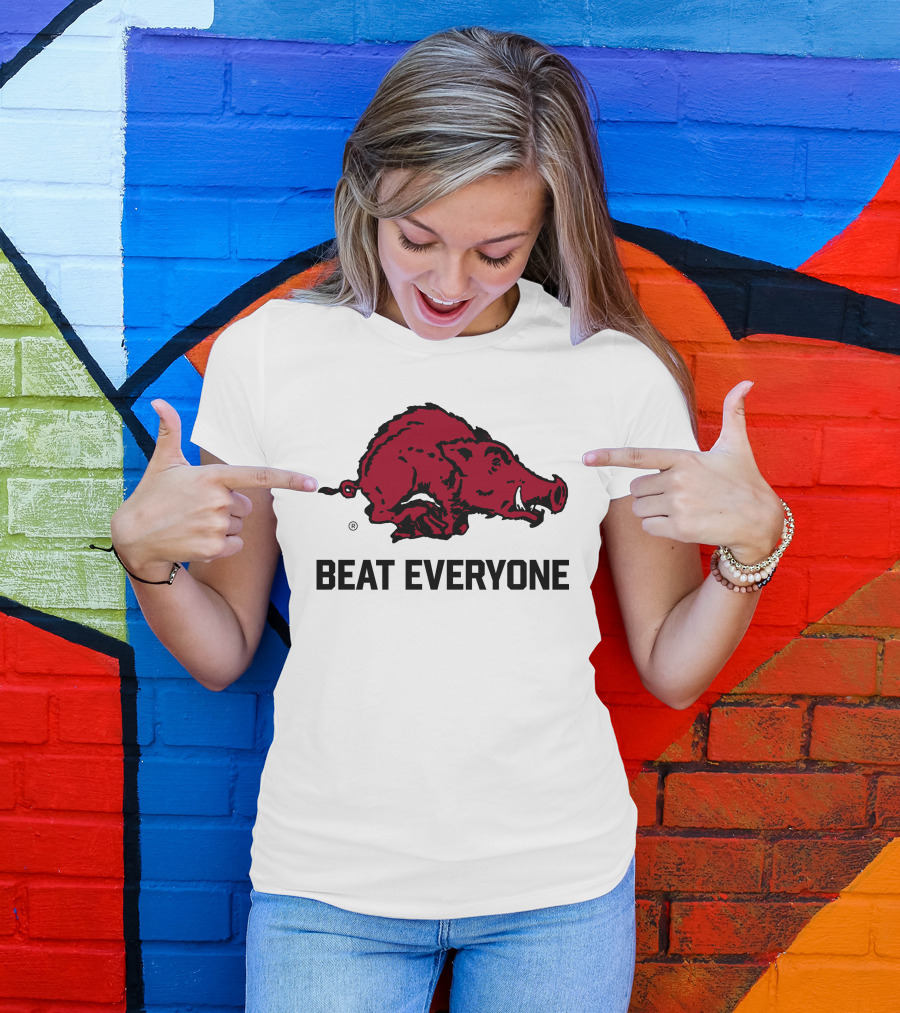 Beat Everyone Razorback Football T-Shirt