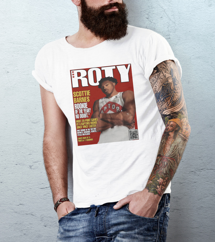 Scottie Barnes ROTY Most 20-Point Games By Raptors Rookie Since Vince Carter T-Shirt