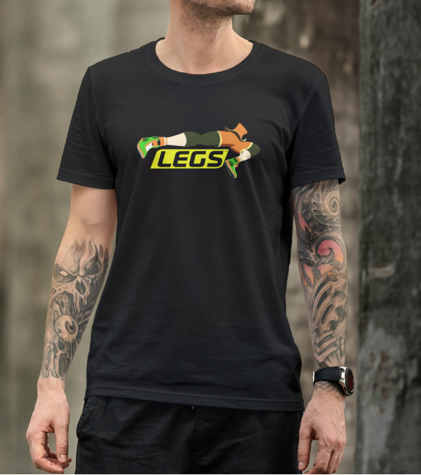 Etika Memorial Legs Iconic Green And Orange T-Shirt