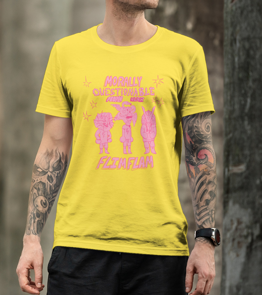 Morally Questionable People Wear Flimflam Albertsstuff T-Shirt