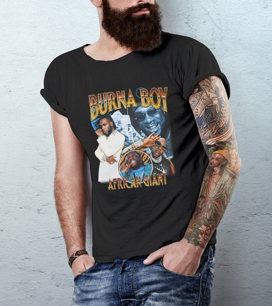 Burna Boy African Giant Sparkboyzco Merch T-Shirt