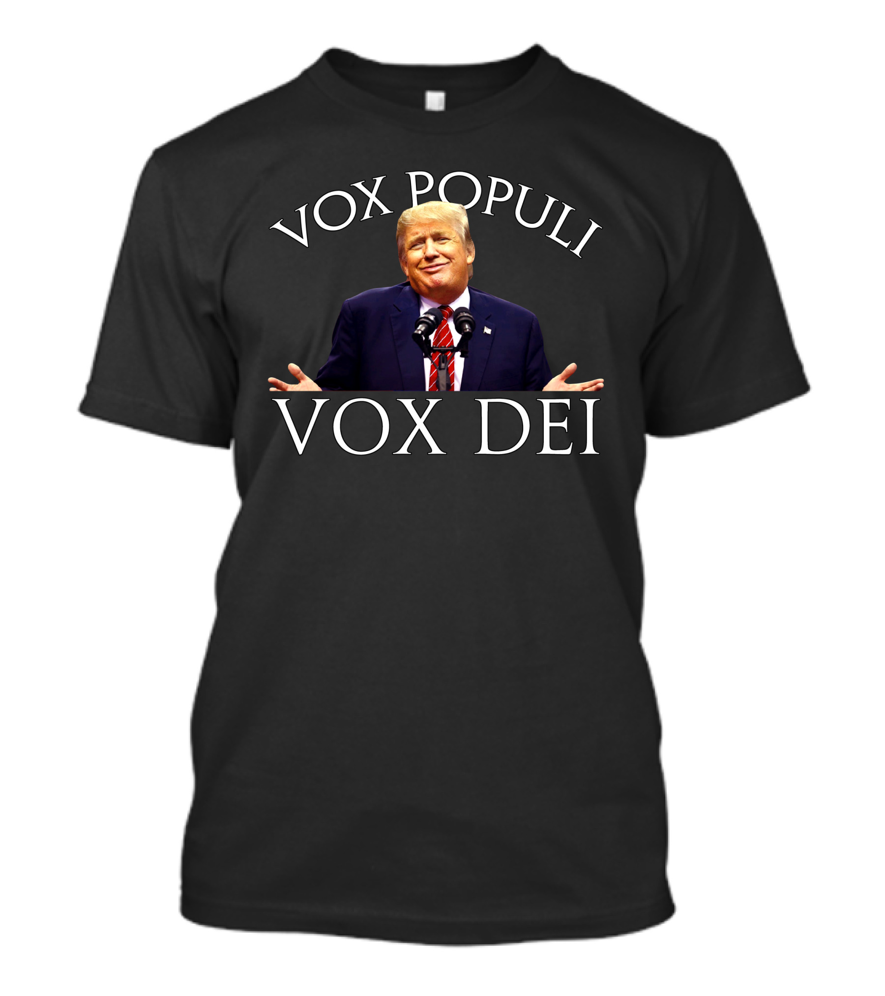 Vox Populi Vox Dei Donald Trump Microphone Suit T-Shirt