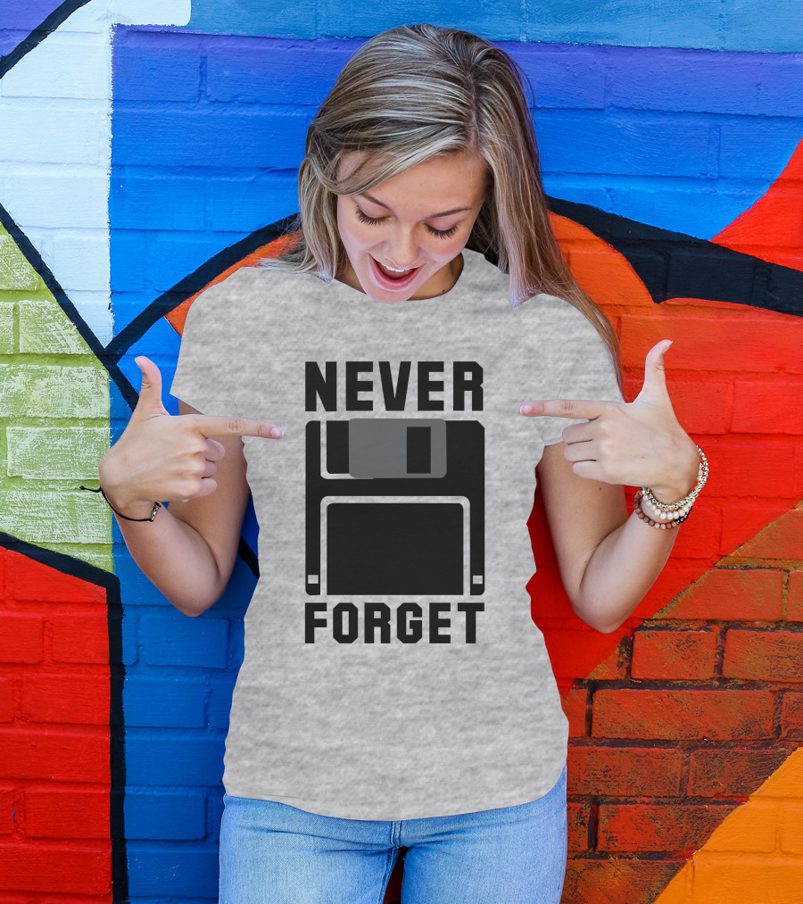 Jack Forge Never Forget Floppy Disk T-Shirt