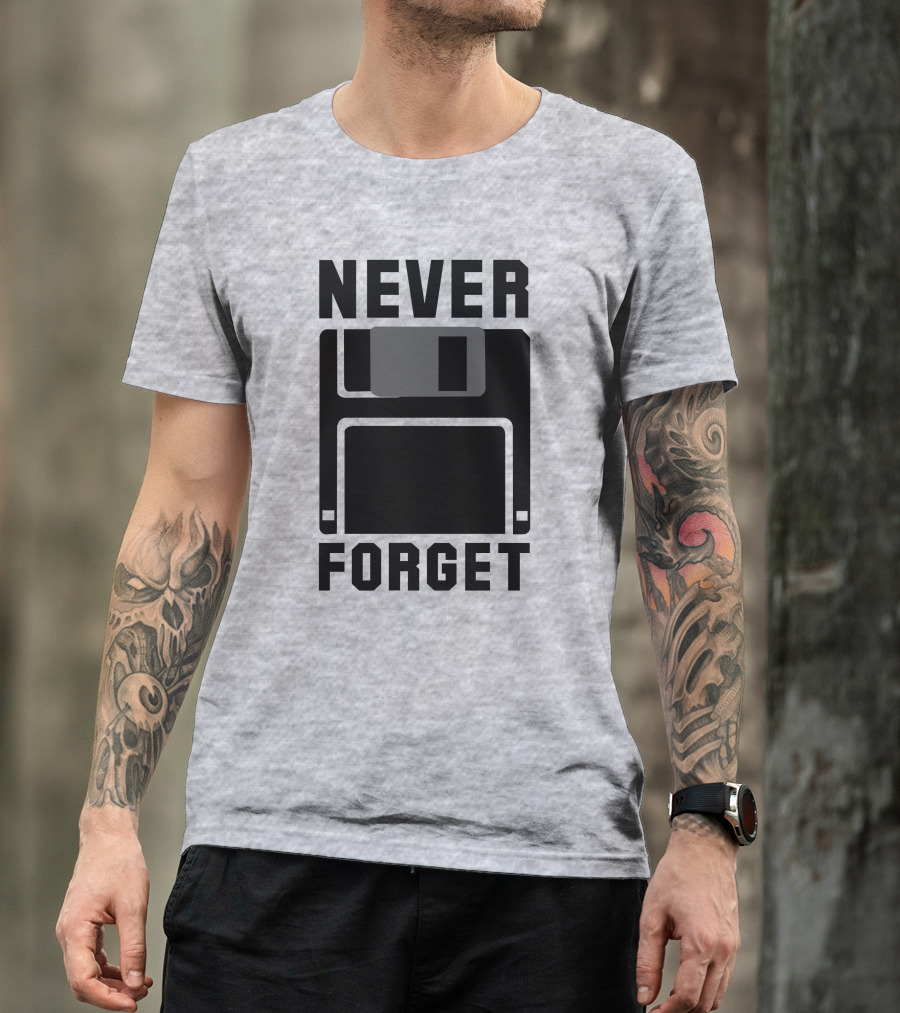 Jack Forge Never Forget Floppy Disk T-Shirt