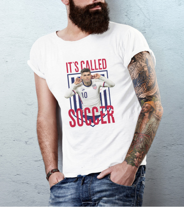 Christian Pulisic It's Called Soccer USA Soccer 10 Jersey T-Shirt