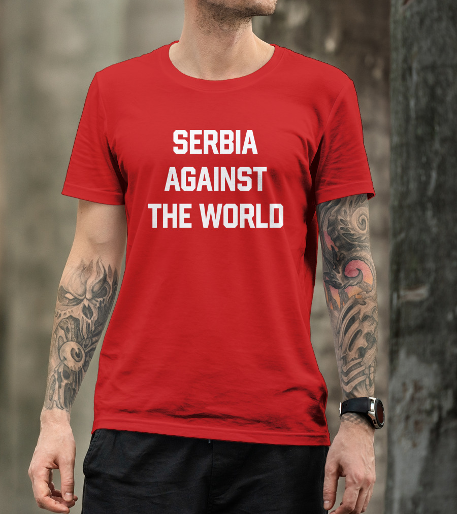 Serbian Football Serbia Against The World Red Passion T-Shirt