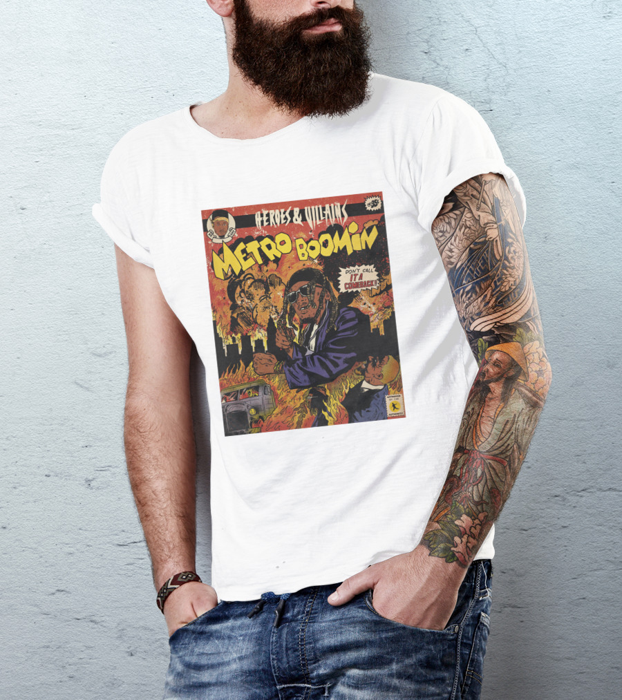 Heroes And Villains Metro Boomin Don't Call It A Comeback Comic T-Shirt