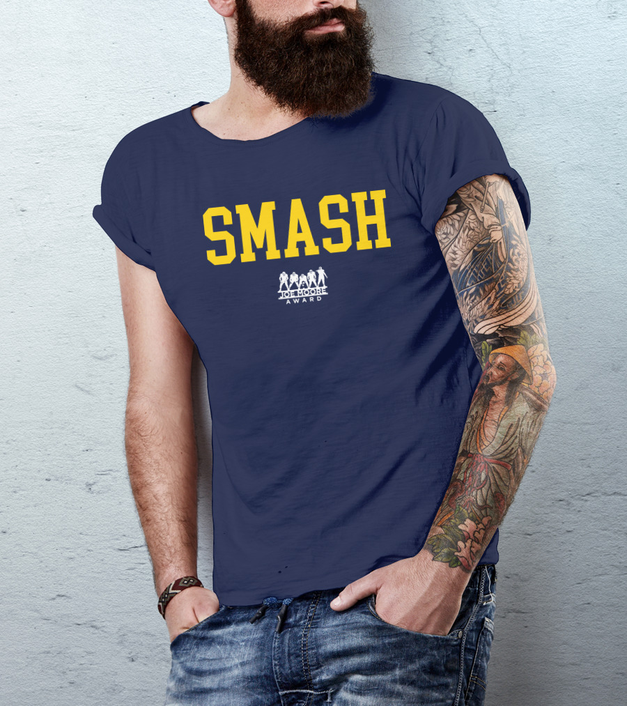 Michigan Football Smash Joe Moore Award T-Shirt