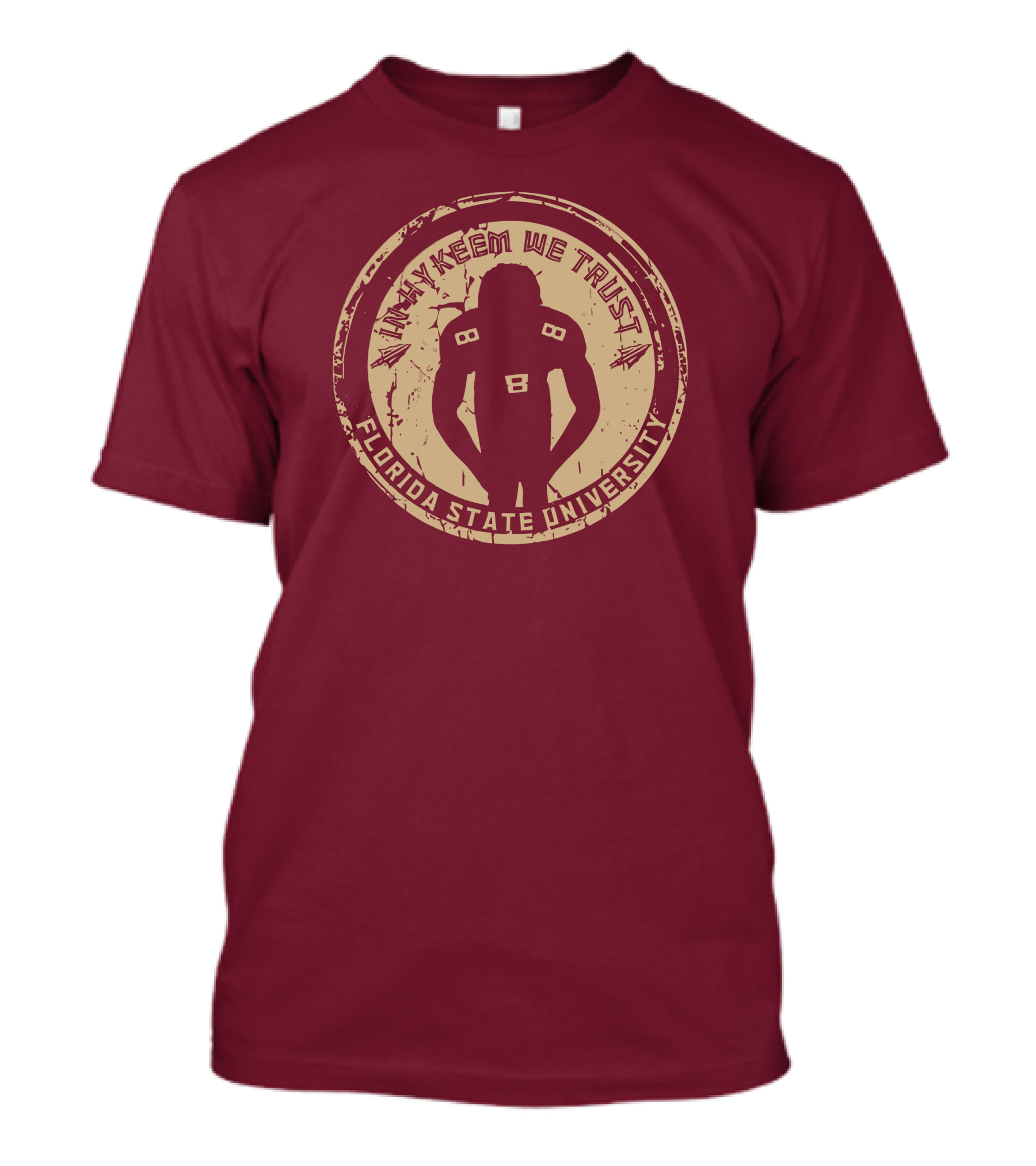 In Hykeem We Trust Football Silhouette Florida State University T-Shirt