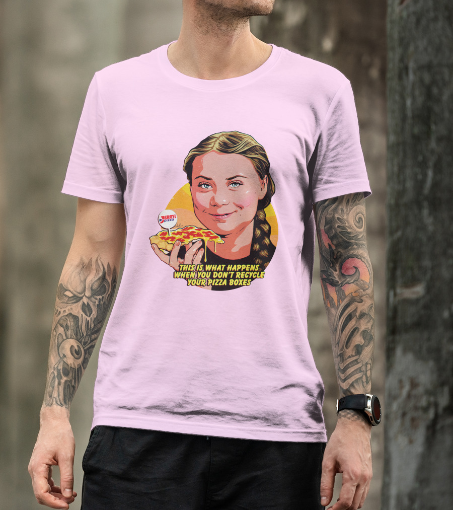 Nordacious This Is What Happens When You Don't Recycle Your Pizza Boxes Jerry's Pizza T-Shirt