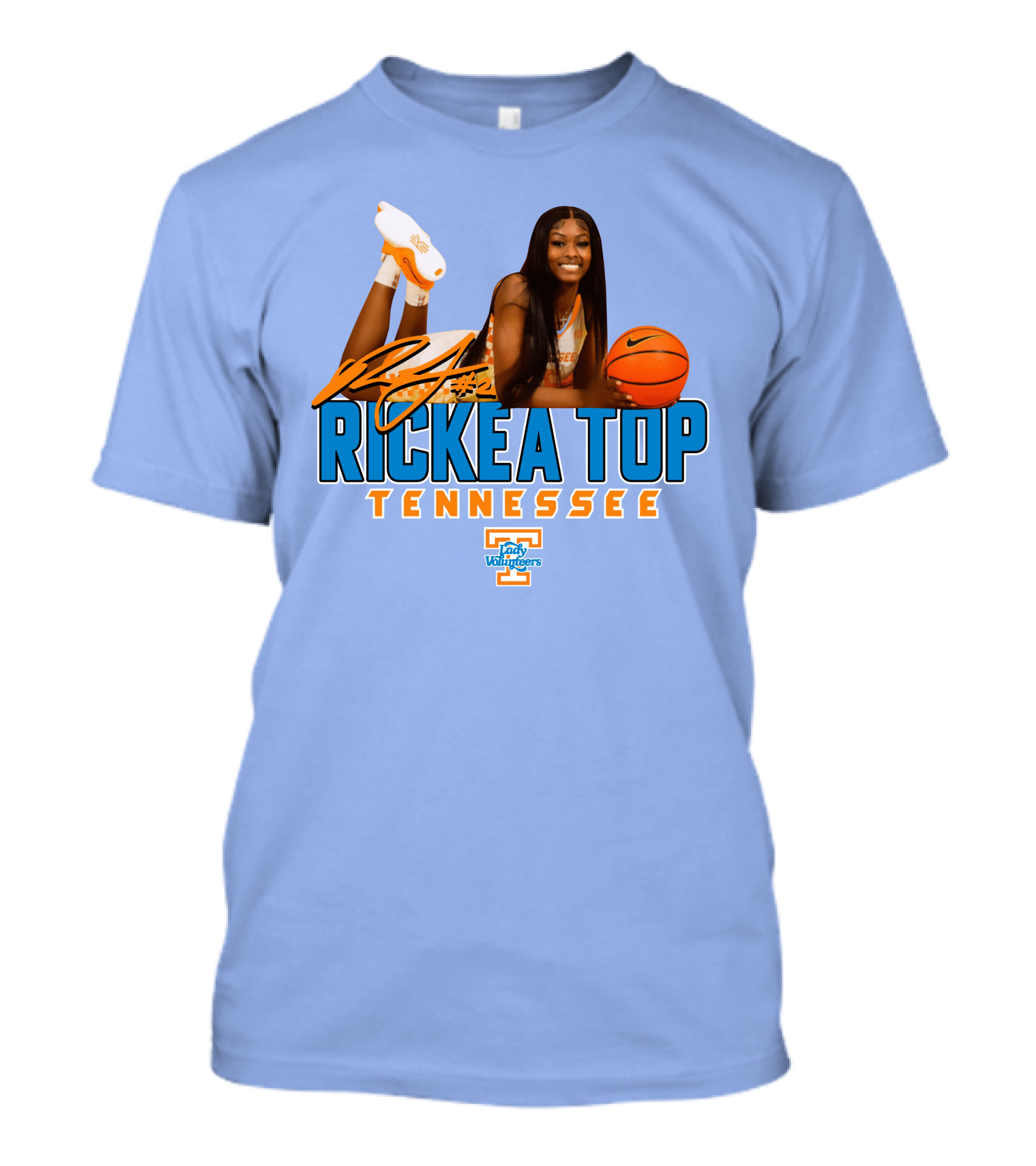 Rickea Top Tennessee Lady Vols Basketball Orange Mountain T-Shirt