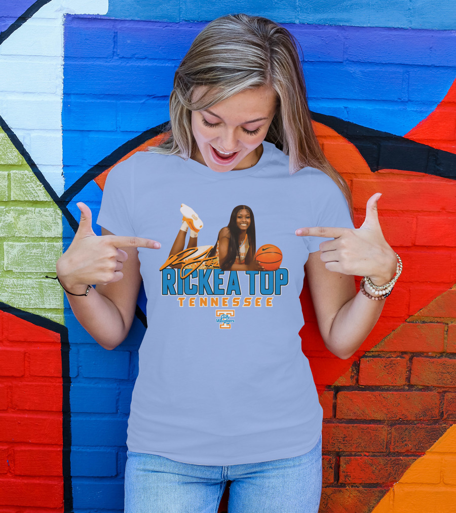 Rickea Top Tennessee Lady Vols Basketball Orange Mountain T-Shirt