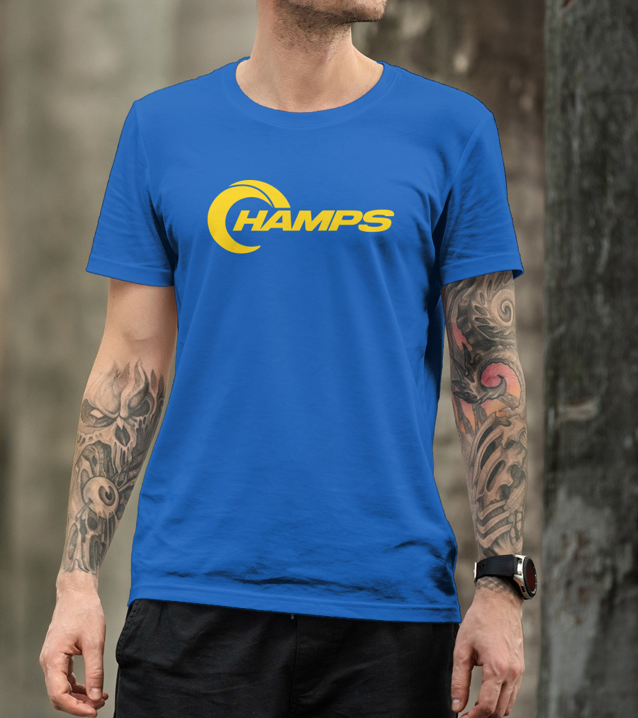 La Champs Danpatrick Yellow Crescent Rams Inspired Merch T-Shirt