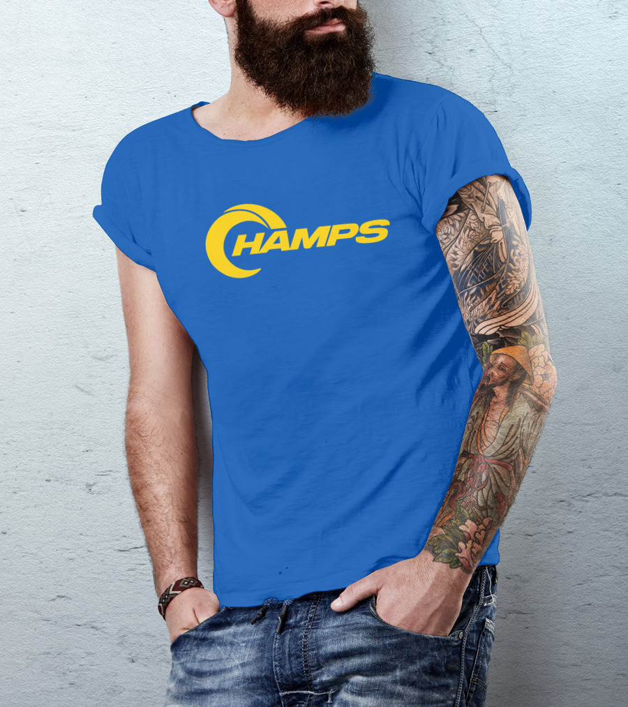 La Champs Danpatrick Yellow Crescent Rams Inspired Merch T-Shirt