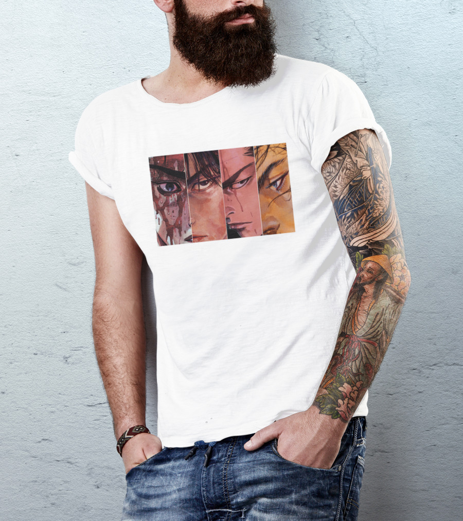 Vagabond Miyamoto Musashi Sasaki Takehiko Inoue Manga T-Shirt