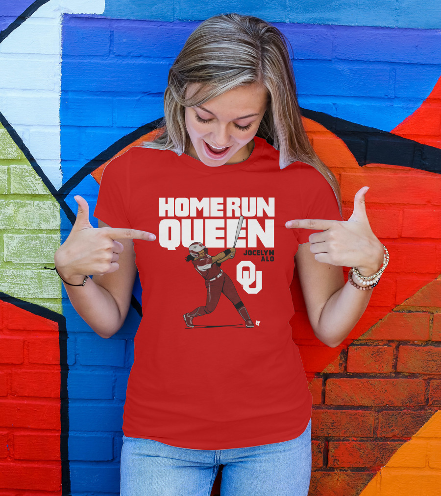 Home Run Queen Jocelyn Alo Oklahoma OU T-Shirt