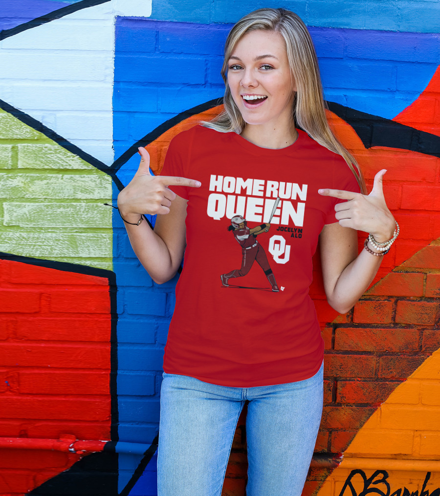 Home Run Queen Jocelyn Alo Oklahoma OU T-Shirt