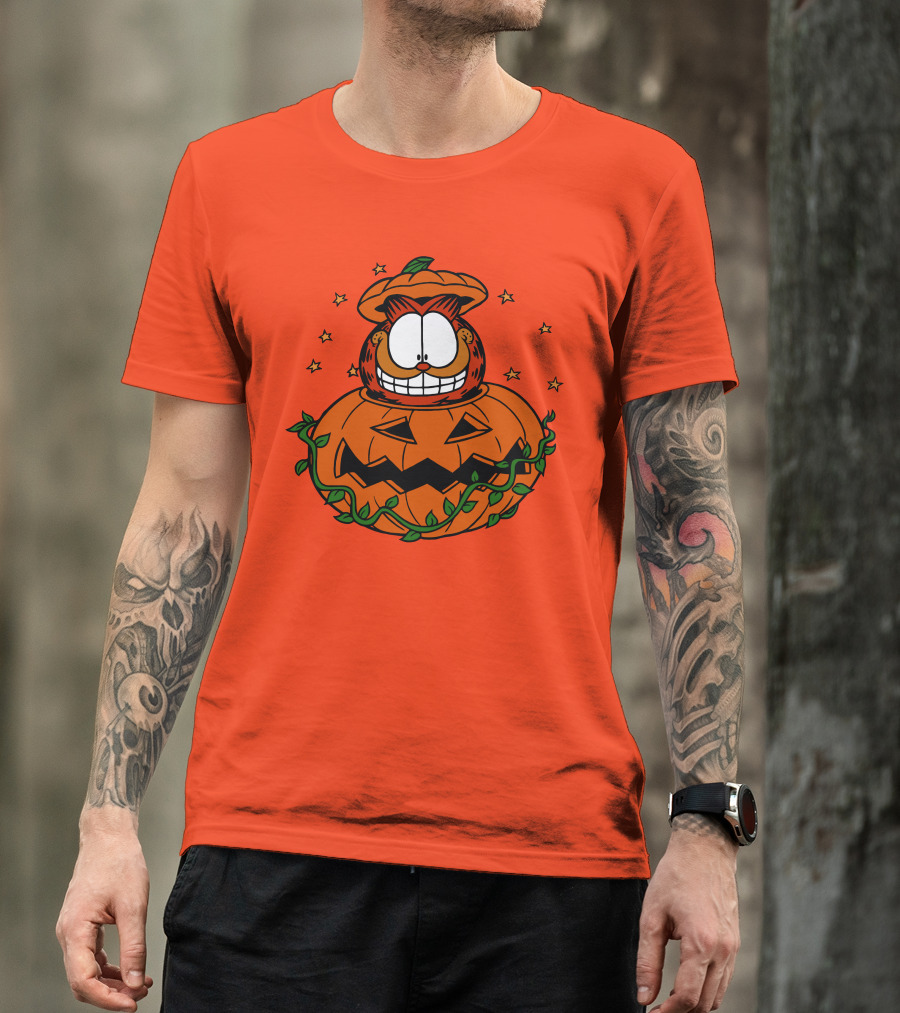 Garfield Jack-O'-Lantern Halloween Pumpkin T-Shirt