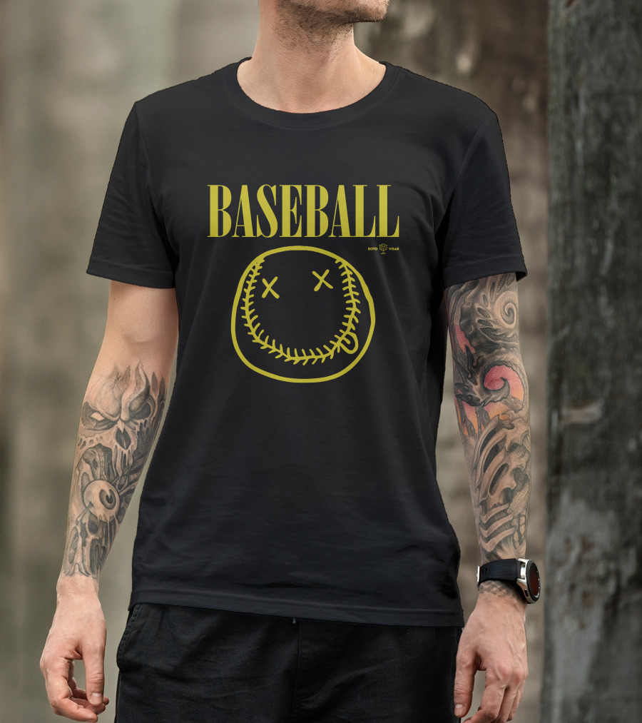 BASEBALL Smells Like Seam Spirit RotoWear T-Shirt