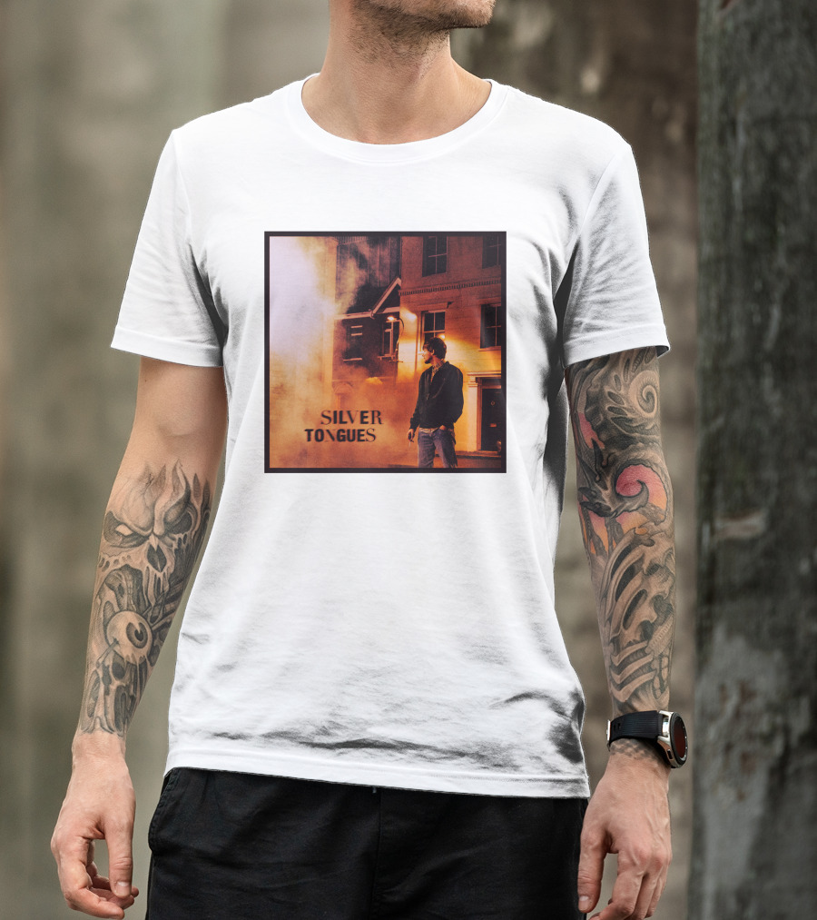 Silver Tongues Urban Night Scene T-Shirt