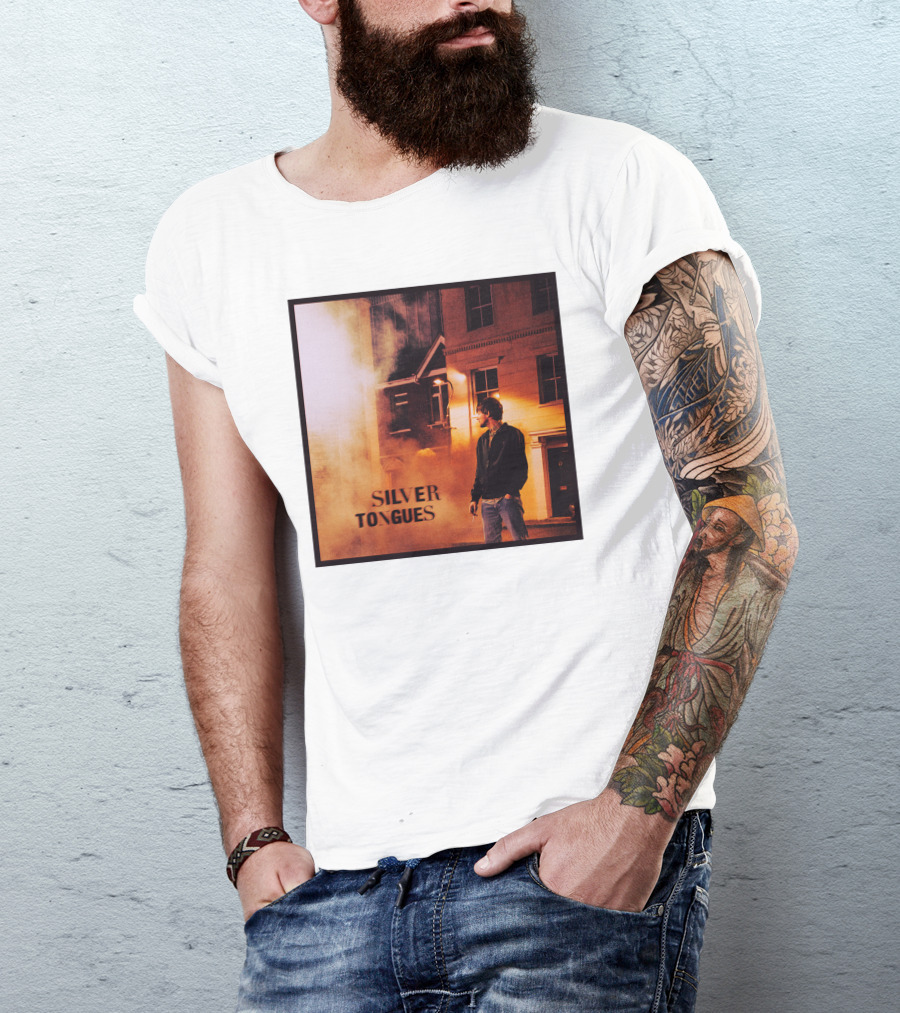 Silver Tongues Urban Night Scene T-Shirt
