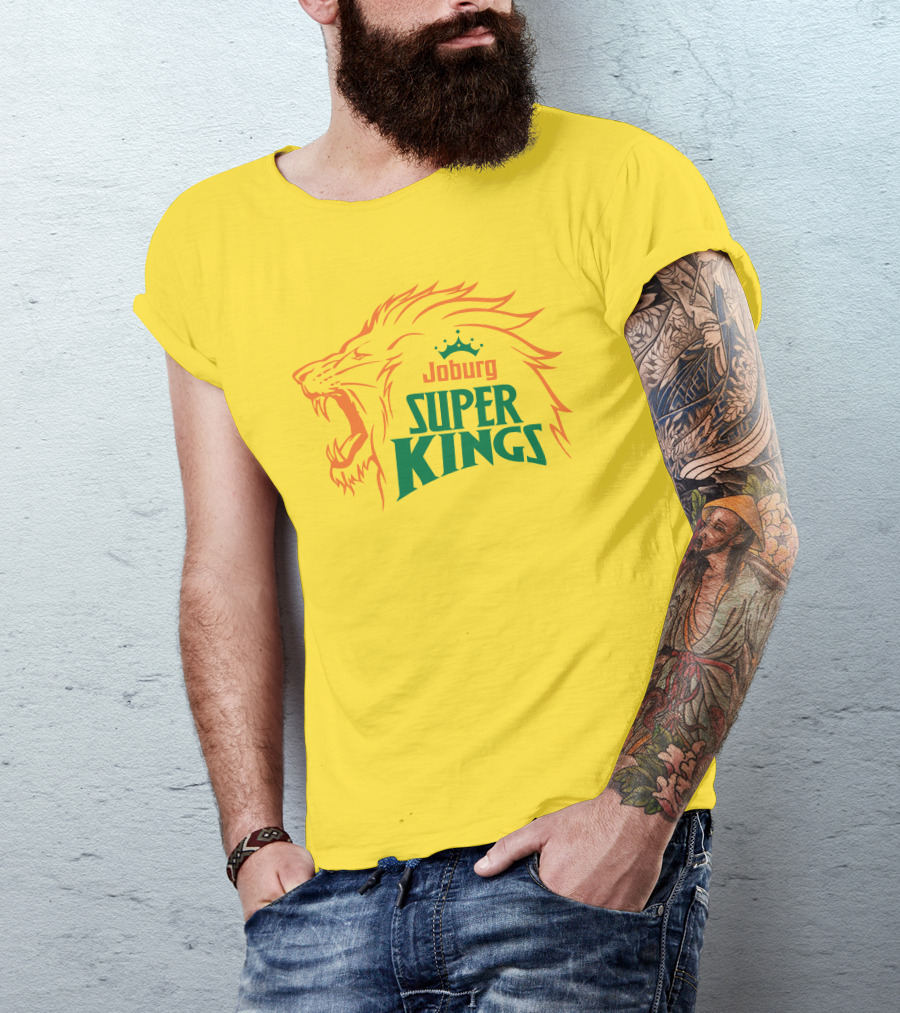 Joburg Super Kings Roaring Lion Emblem T-Shirt