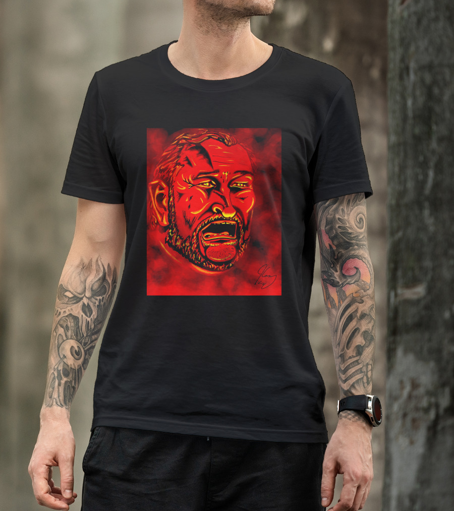 Ted Cruz Hell Red Cartoon Caricature Roast T-Shirt